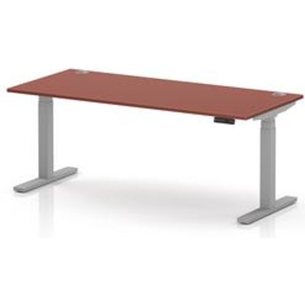 Air Height Adjustable Sit-Stand Desk with Red Top