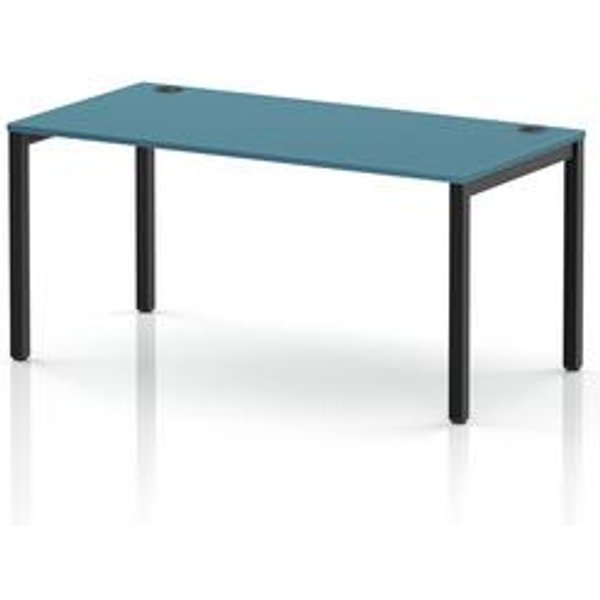 Impulse Single Row Office Bench Desk in Dark Teal