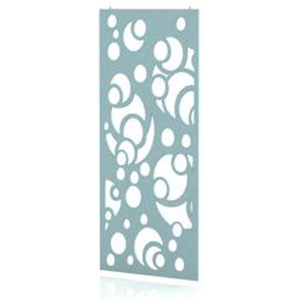 SCH! Acoustic Hanging Wall Panel - Sky Light Blue Bubbles