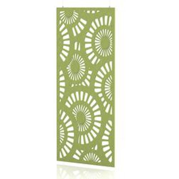 SCH! Sunburst Acoustic Hanging Wall Panel - Lime Green