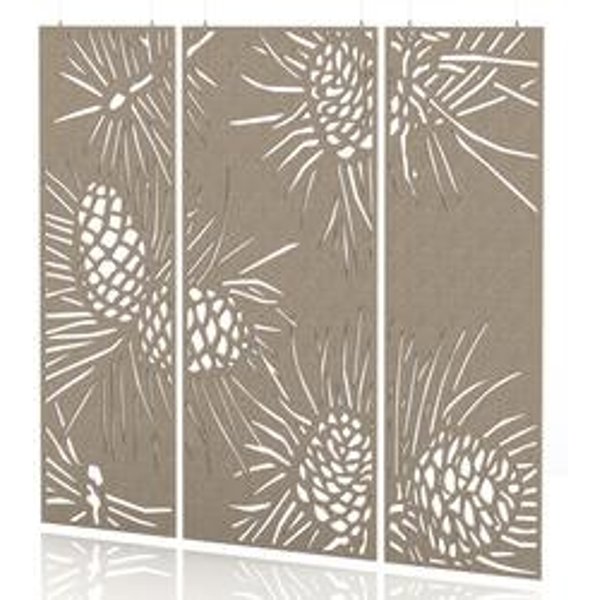 SCH! Acoustic Hanging Wall Panels - Oatmeal Beige (3 Pack)