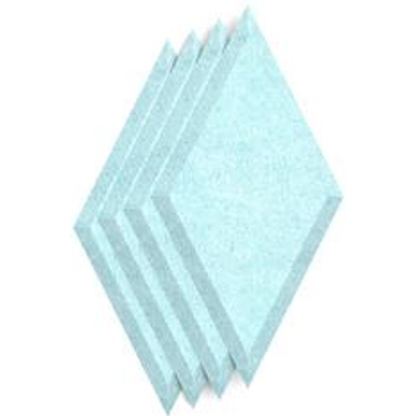 SCH! Acoustic Wall Tiles Set of 4 - Sky Blue Diamond