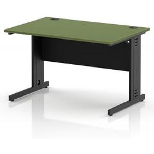 Impulse 1200 x 800mm Office Desk with Moss Green Top