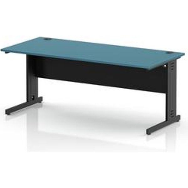 Impulse 1800mm Dark Teal Office Desk with Cable Management