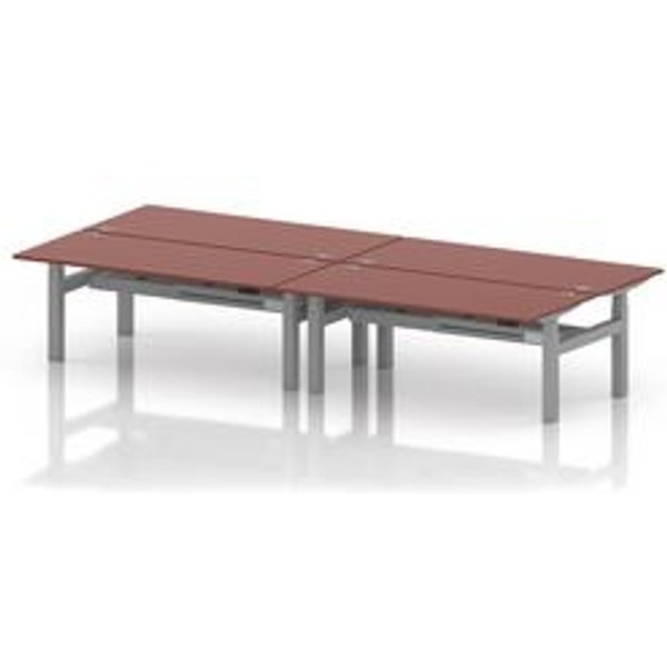 Air 1800x800 Sit-Stand Bench Desk with Silver Frame