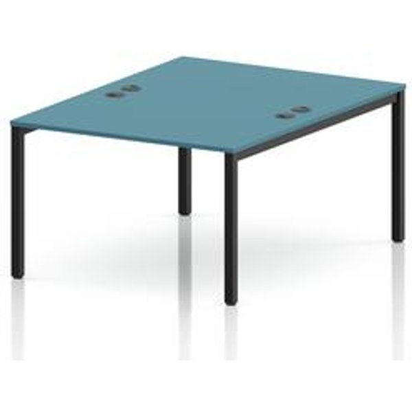 Impulse B2B 2 Person Bench Desk in Dark Teal
