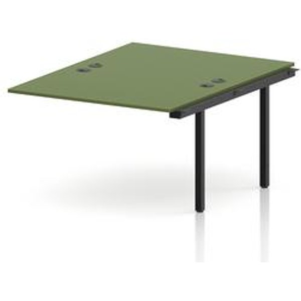 Impulse Bench B2B Extension Kit Desk - Black Frame, Moss Green Top