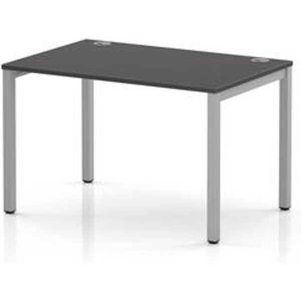 Impulse Bench Single Row Desk in Carbon Grey