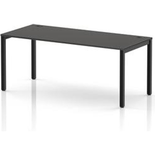 Impulse Bench Single Row Desk in Carbon Grey