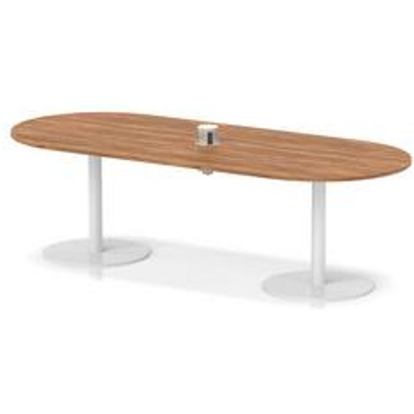 Italia 2400 Walnut Boardroom Table with Integrated Power