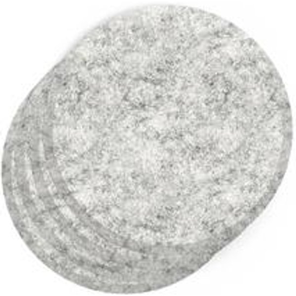 SCH! Acoustic Wall Tiles - Set of 4 Bevelled Circles - Light Grey