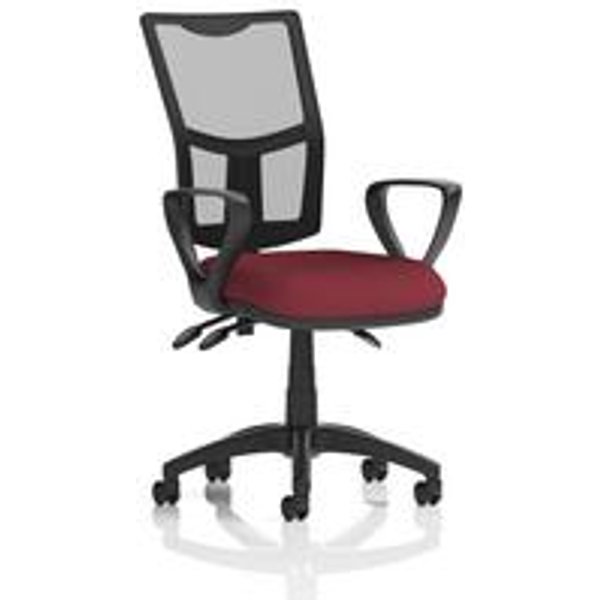 Eclipse III Lever Operator Chair with Mesh Back and Loop Arms