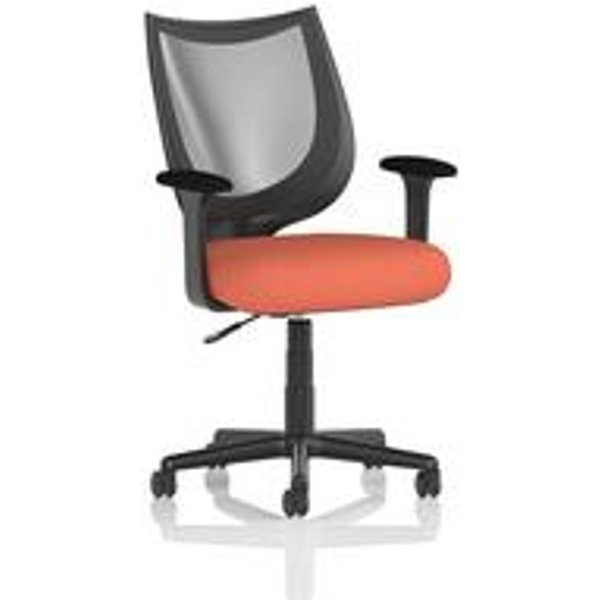 Camden Black Mesh Task Armchair