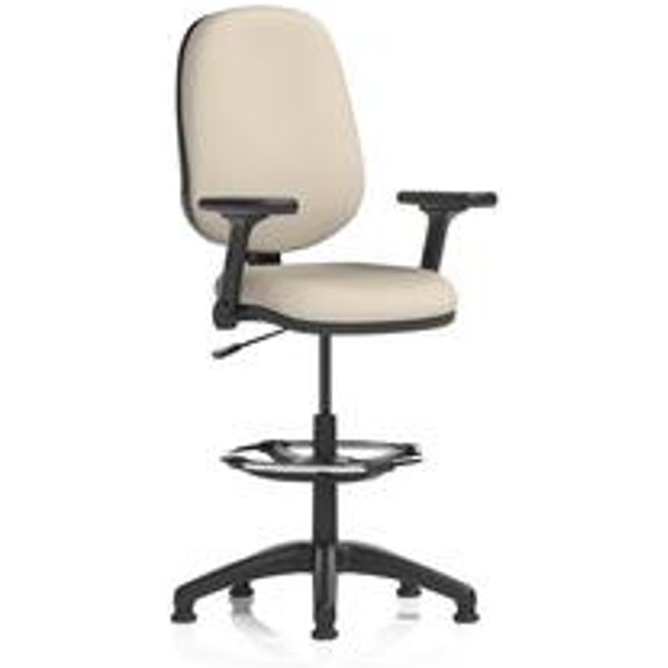 Eclipse I Lever Draughtsman Operator Chair with Folding Arms
