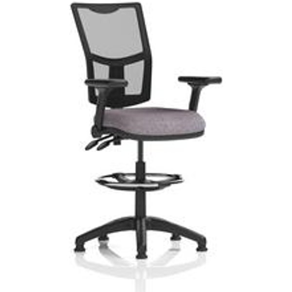 Eclipse II Lever Draughtsman Chair with Folding Arms