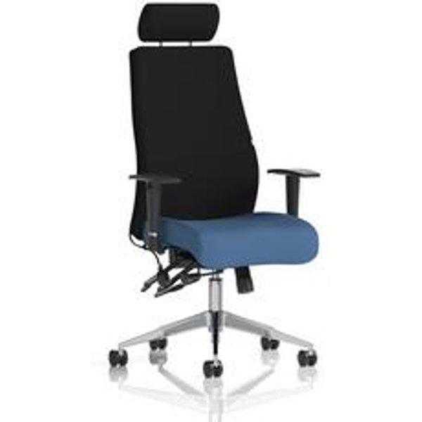Onyx Quest Ergo Posture Chair with Adjustable Arms and Headrest