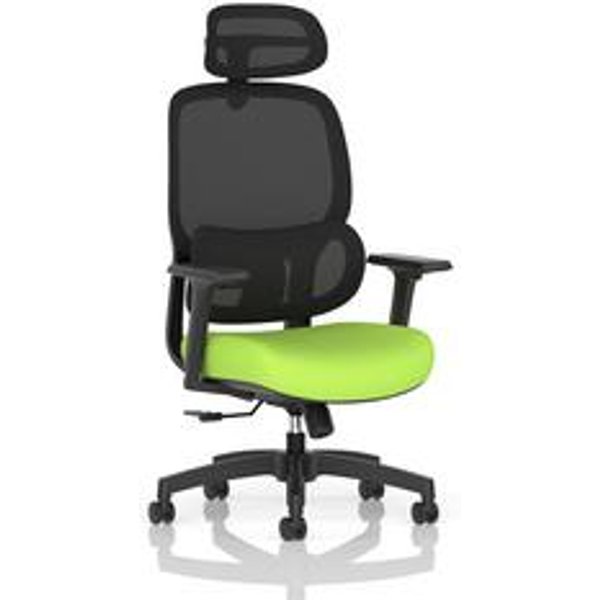 Rowan Mesh Back Chair with Myrrh Green Seat