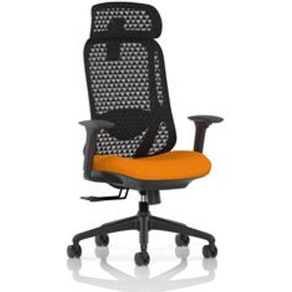 Prism Mesh Back Office Chair with Adjustable Arms and Headrest