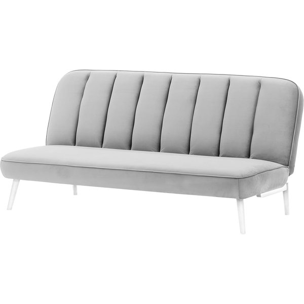 Lull Click-Click Sofa Bed, silver, Leg colour: white
