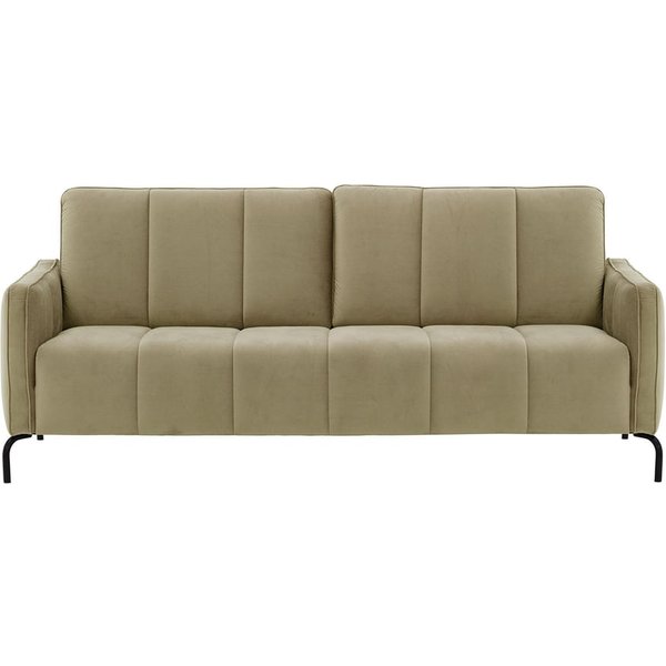 Opus Velvet 3 Seater Sofa, mink