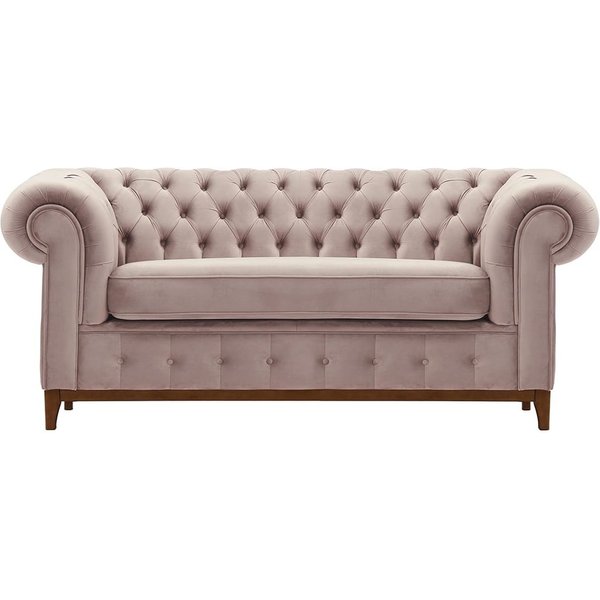 Chesterfield Grand 2 Seater Sofa, lilac, Leg colour: aveo
