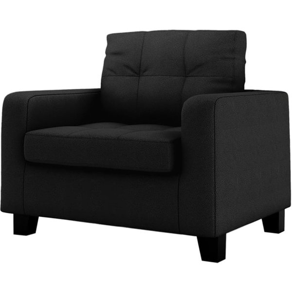 Gloss Faux Leather Armchair, cream