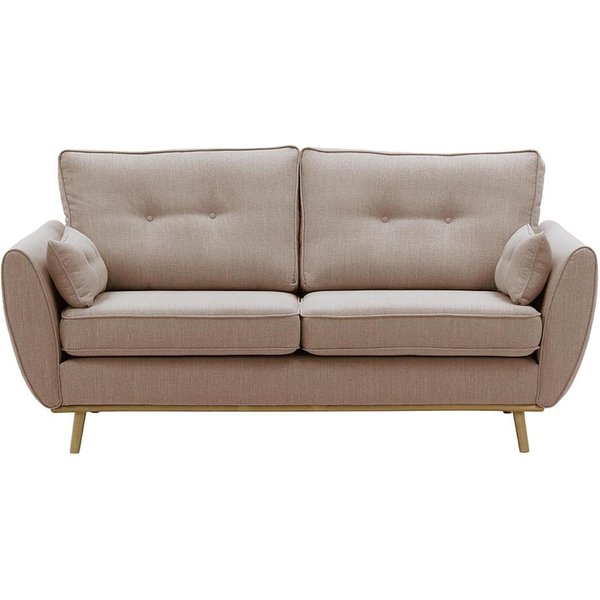 Zinola 3 Seater Sofa, dirty pink, Leg colour: like oak