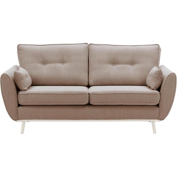 Zinola 3 Seater Sofa, dirty pink, Leg colour: white