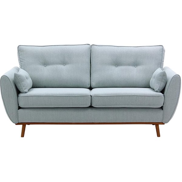Zinola 3 Seater Sofa, azure, Leg colour: aveo