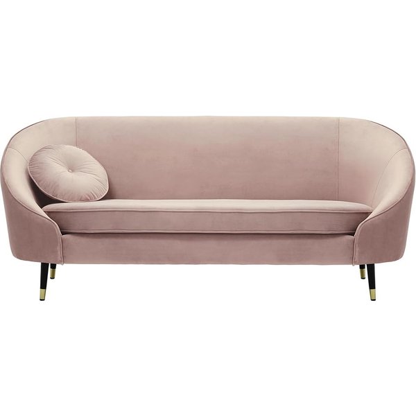 Kooper 3 Seater Sofa, lilac, Leg colour: Black + gold