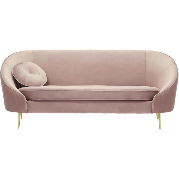 Kooper 3 Seater Sofa, lilac, Leg colour: gold metal