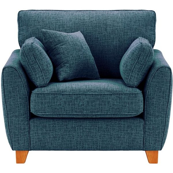 James Armchair, teal, Leg colour: aveo