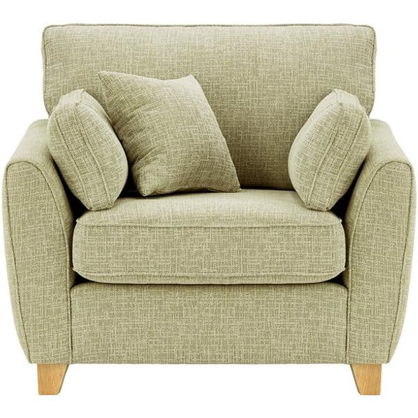James Armchair, taupe, Leg colour: like oak