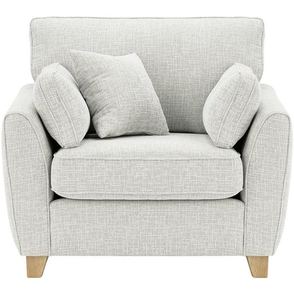 James Armchair, chalk, Leg colour: wax black