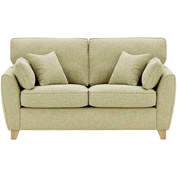 James 2 Seater Sofa, taupe, Leg colour: wax black
