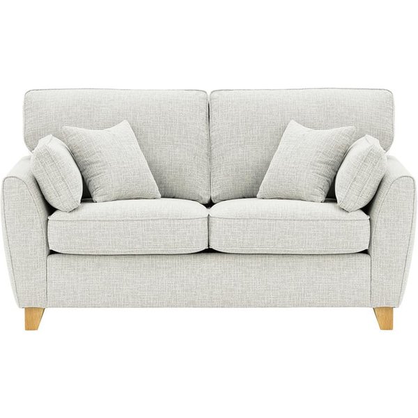 James 2 Seater Sofa, chalk, Leg colour: like oak