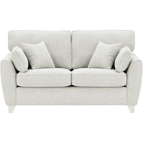 James 2 Seater Sofa, chalk, Leg colour: white