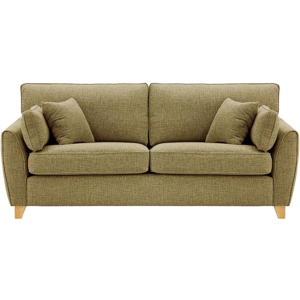 James 3 Seater Sofa, brown, Leg colour: like oak