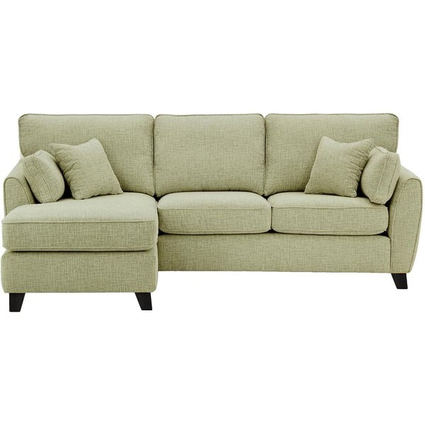 James Left Corner Sofa, taupe, Leg colour: black