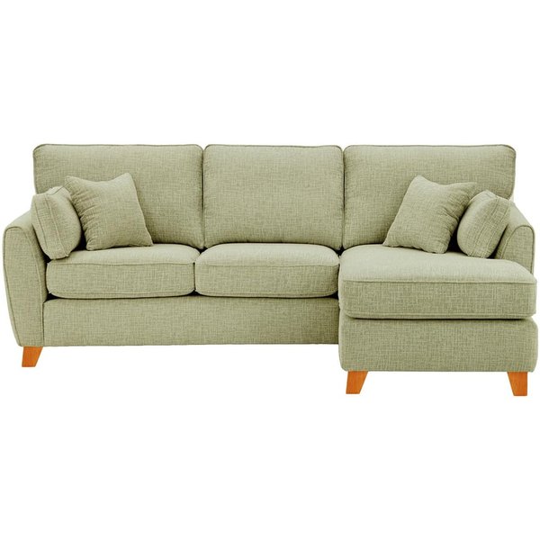 James Right Corner Sofa, taupe, Leg colour: aveo