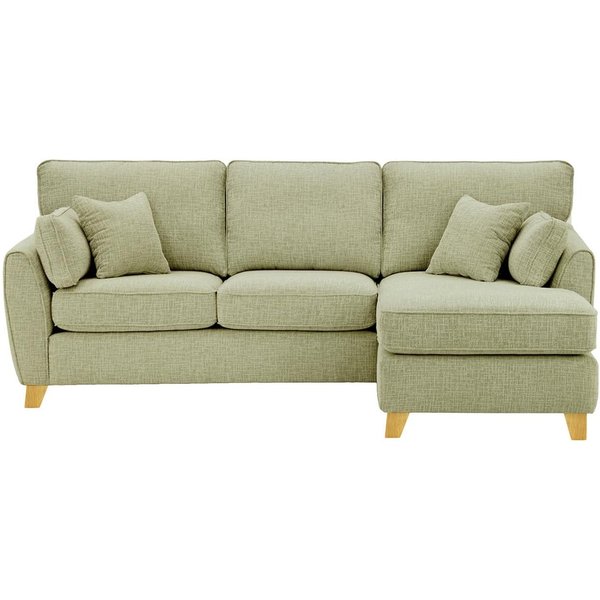 James Right Corner Sofa, taupe, Leg colour: like oak