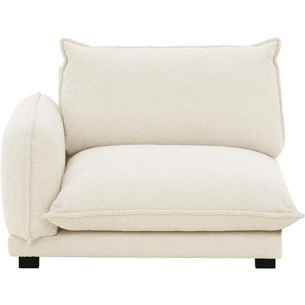 Bali 1,5-Seater Left Arm Modular Unit, boucle beige