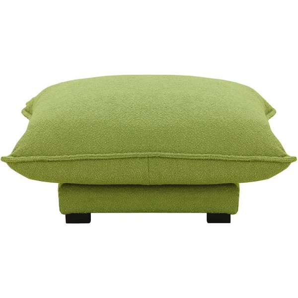 Bali Footstool, boucle green