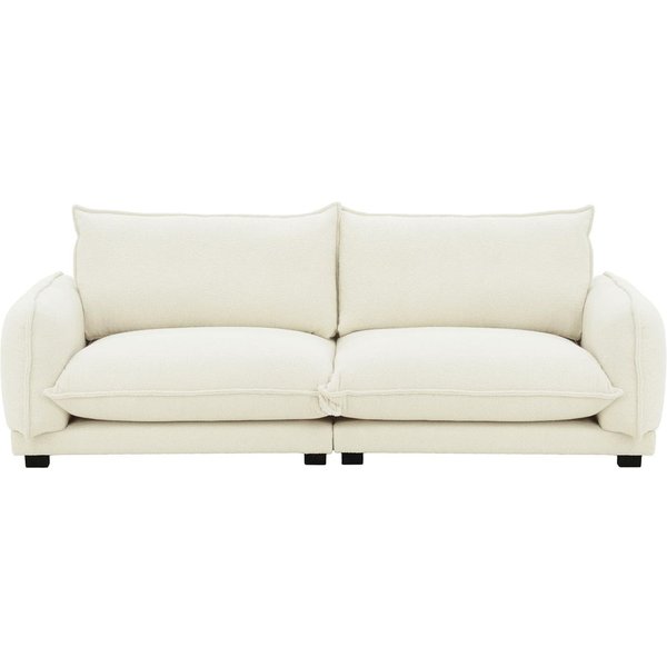 Bali 3 Seater Sofa, boucle white