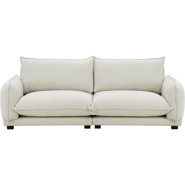 Bali 3 Seater Sofa, boucle light grey
