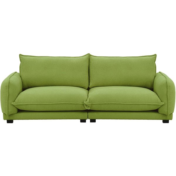 Bali 3 Seater Sofa, boucle green