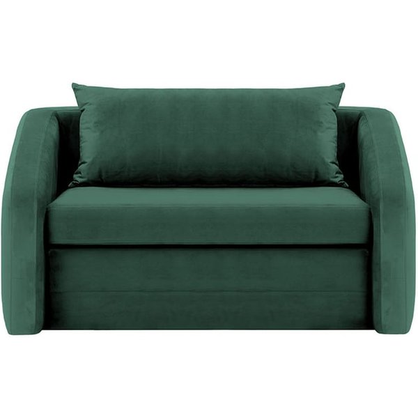 Alma Large Chair Bed, dark green