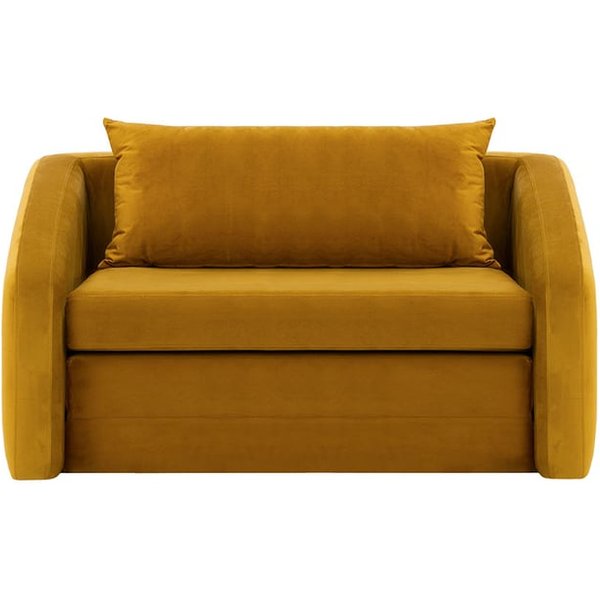 Alma Large Chair Bed, mustard