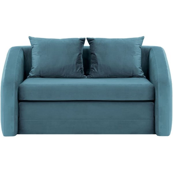 Alma 2 Seater Sofa Bed, dirty blue