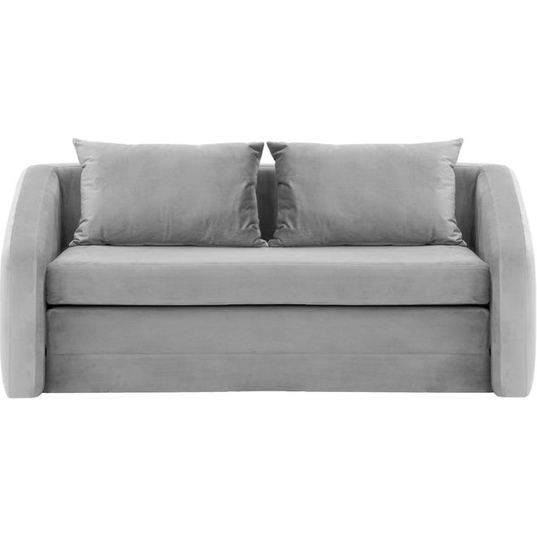 Alma 3 Seater Sofa Bed, silver